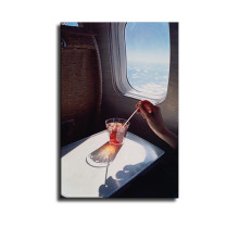 On the plane drinks HD Canvas Print Home Decor Paintings Wall Art Pictures