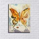 Butterflies, fish, women Art HD Canvas Print Home Decor Paintings Wall Art Pictures