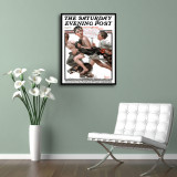 Little boys running Art poster HD Canvas Print Home Decor Paintings Wall Art Pictures