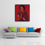 Woman with red background Art posters HD Canvas Print Home Decor Paintings Wall Art Pictures