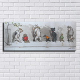 The dogs are in line  HD Canvas Print Home Decor Paintings Wall Art Pictures