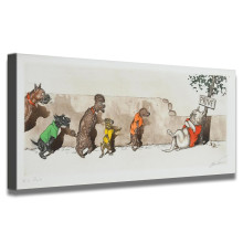 The dogs are in line  HD Canvas Print Home Decor Paintings Wall Art Pictures