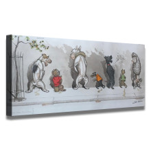 The dogs are in line  HD Canvas Print Home Decor Paintings Wall Art Pictures