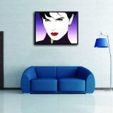 Seductive Female in Profile Nagel Art HD Canvas Print Home Decor Paintings Wall Art Pictures