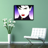 Seductive Female in Profile Nagel Art HD Canvas Print Home Decor Paintings Wall Art Pictures