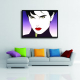Seductive Female in Profile Nagel Art HD Canvas Print Home Decor Paintings Wall Art Pictures