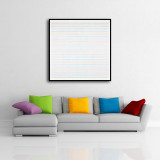 Light blue stripe art poster Art HD Canvas Print Home Decor Paintings Wall Art Pictures