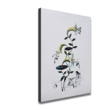 Music flowers, notes Art HD Canvas Print Home Decor Paintings Wall Art Pictures
