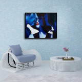 Blue men and women Oil painting Art HD Canvas Print Home Decor Paintings Wall Art Pictures