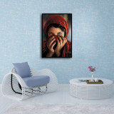 Afghan girl, most beautiful eyes in the world HD Canvas Print Home Decor Paintings Wall Art Pictures