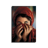 Afghan girl, most beautiful eyes in the world HD Canvas Print Home Decor Paintings Wall Art Pictures