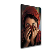 Afghan girl, most beautiful eyes in the world HD Canvas Print Home Decor Paintings Wall Art Pictures