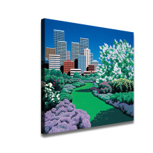 City Garden by Hiroshi Nagai HD Canvas Print Home Decor Paintings Wall Art Pictures