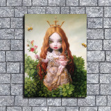 Fantasy doll paintings by Italian female illustrator Nicoletta Ceccoli HD Canvas Print Home Decor Paintings Wall Art Pictures