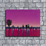 City Garden by Hiroshi Nagai HD Canvas Print Home Decor Paintings Wall Art Pictures