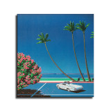 City Garden by Hiroshi Nagai HD Canvas Print Home Decor Paintings Wall Art Pictures