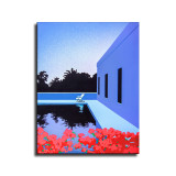 City Garden by Hiroshi Nagai HD Canvas Print Home Decor Paintings Wall Art Pictures