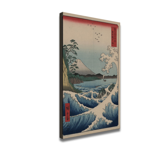 Utagawa Ando Hiroshige : ''Sea at Satta in Suruga Province'' (Thirty-six Views of Mount Fuji, 1858) - Museum-Grade Giclee