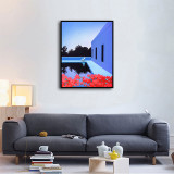 City Garden by Hiroshi Nagai HD Canvas Print Home Decor Paintings Wall Art Pictures