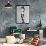 Bettie Page Nude HD Canvas Print Home Decor Paintings Wall Art Pictures