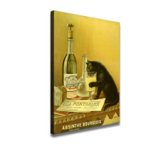 Absinthe Black Cat Vintage French Food&Drink Poster, Home Bar Print, Advertisement Advert, Old French Poster Print, Kitchen Wall Art Decor