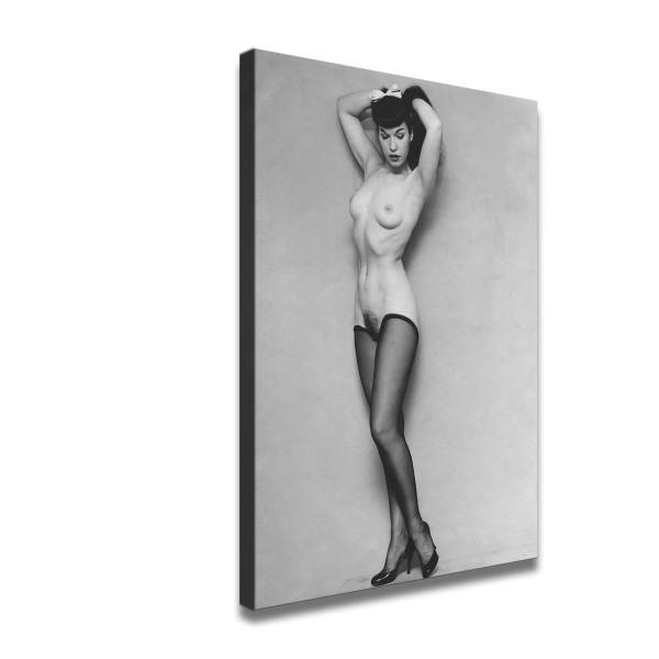 Bettie Page Nude HD Canvas Print Home Decor Paintings Wall Art Pictures