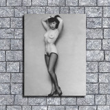 Bettie Page Nude HD Canvas Print Home Decor Paintings Wall Art Pictures