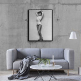 Bettie Page Nude HD Canvas Print Home Decor Paintings Wall Art Pictures