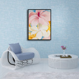 CHANGTAO Hibiscus with Plumeria (1939) by Georgia OKeeffe Painting Poster Poster Decorative Painting Canvas Wall Art Living Room Posters Bedroom Painting