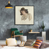 Last Portrait - Freud, Lucian. Museo Nacional Thyssen-Bornemisza Art canvas Home decor wall painting