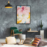 CHANGTAO Hibiscus with Plumeria (1939) by Georgia OKeeffe Painting Poster Poster Decorative Painting Canvas Wall Art Living Room Posters Bedroom Painting