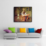Remedios Varo - El Tejido De Los Sueños Canvas Art Poster and Wall Art Picture Print Modern Family Bedroom Decor Posters