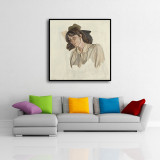 Last Portrait - Freud, Lucian. Museo Nacional Thyssen-Bornemisza Art canvas Home decor wall painting
