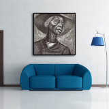 Mid Century Art Print * Elizabeth Catlett Painting Print Black & White Wall Art Print Modern Wall Decor