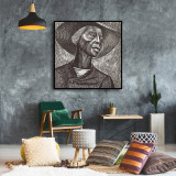 Mid Century Art Print * Elizabeth Catlett Painting Print Black & White Wall Art Print Modern Wall Decor