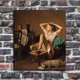 Balthus - Cats and Girls Decorative Painting Canvas Wall Art Living Room Posters Bedroom Painting