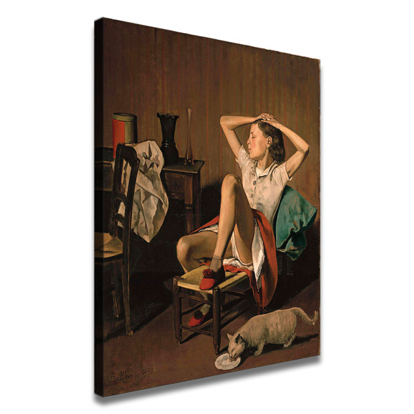 Balthus - Cats and Girls Decorative Painting Canvas Wall Art Living Room Posters Bedroom Painting