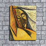 Head of a Sleeping Woman by Pablo Picasso Oil painting HD Canvas Print Home Decor Paintings Wall Art Pictures