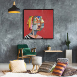 George Condo inspired Art Print. New HD print. Canvas ready to hang. Large poster. Pop Art canvas. Home decor wall painting