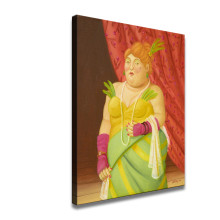 Fernando Botero Society Lady Poster HD Canvas Print Home Decor Paintings Wall Art Pictures