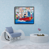 Richie and Monopoly Speedboat Waterskiing Dubai Art HD Canvas Print Home Decor Paintings Wall Art Pictures