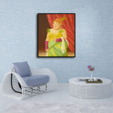 Fernando Botero Society Lady Poster HD Canvas Print Home Decor Paintings Wall Art Pictures