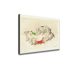Dirty dogs of paris Art HD Canvas Print Home Decor Paintings Wall Art Pictures