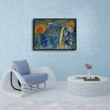 Marc CHAGALL The lovers of Vence Canvas HD Canvas Print Home Decor Paintings Wall Art Pictures