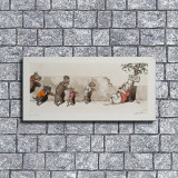 Dirty dogs of paris Art HD Canvas Print Home Decor Paintings Wall Art Pictures