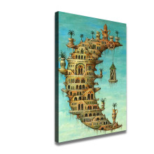 Salvador Dali's Life on the Moon Tate Gallery exhibition printable poster Art HD Canvas Print Home Decor Paintings Wall Art Pictures