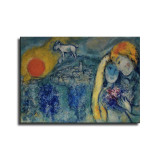 Marc CHAGALL The lovers of Vence Canvas HD Canvas Print Home Decor Paintings Wall Art Pictures