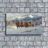 Cimarron Cowhands, 1993 HD Canvas Print Home Decor Paintings Wall Art Pictures