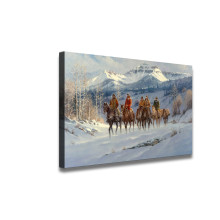 Cimarron Cowhands, 1993 HD Canvas Print Home Decor Paintings Wall Art Pictures