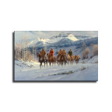 Cimarron Cowhands, 1993 HD Canvas Print Home Decor Paintings Wall Art Pictures